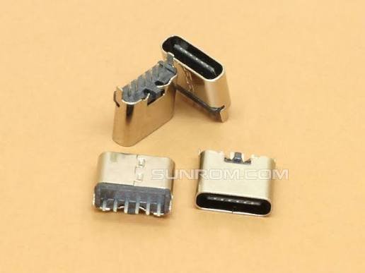 USB 3.1 Type-C 6 Pin Socket Connector
