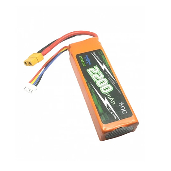 2200 mAh 11.1V 3S 80C LiPo (Lithium Polymer) Battery Pack